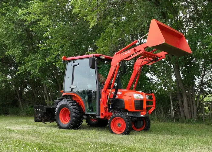 2009 Kubota B3030 4X4 Tractor W Cab Loader Tiller Box Scraper Belly Mower HEAT & A/C! photo 1