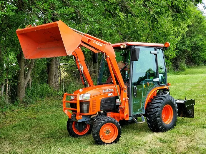 2009 Kubota B3030 4X4 Tractor W Cab Loader Tiller Box Scraper Belly Mower HEAT & A/C! photo 7