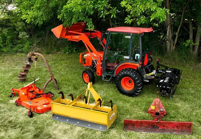 2009 Kubota B3030 4X4 Tractor W Cab Loader Tiller Box Scraper Belly Mower HEAT & A/C! photo 11